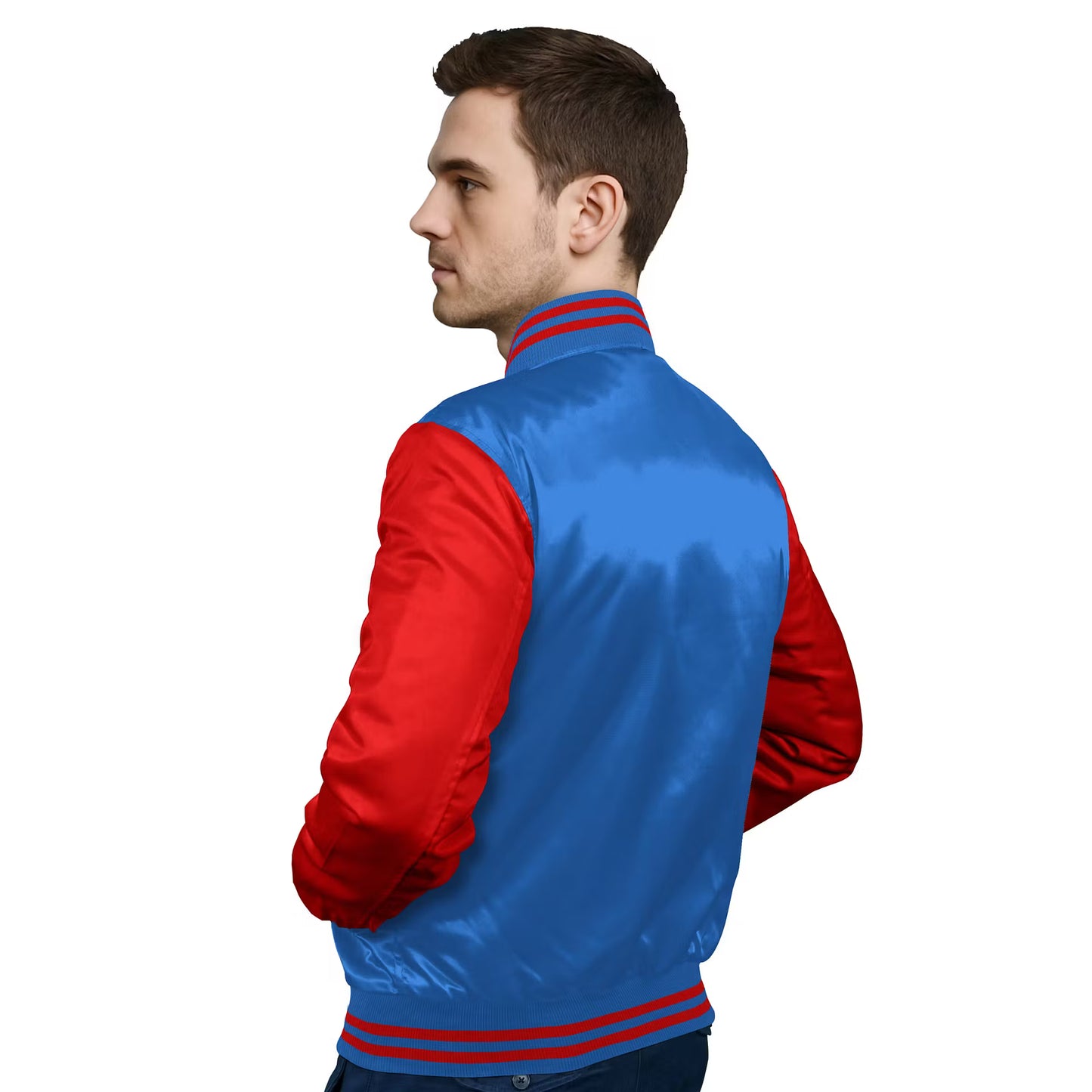 Red-Satin Sleeves & Satin Body