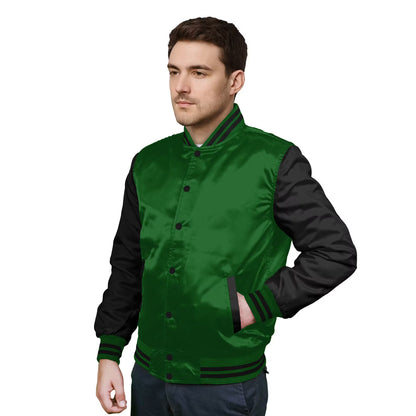 Black-Satin Sleeves & Satin Body