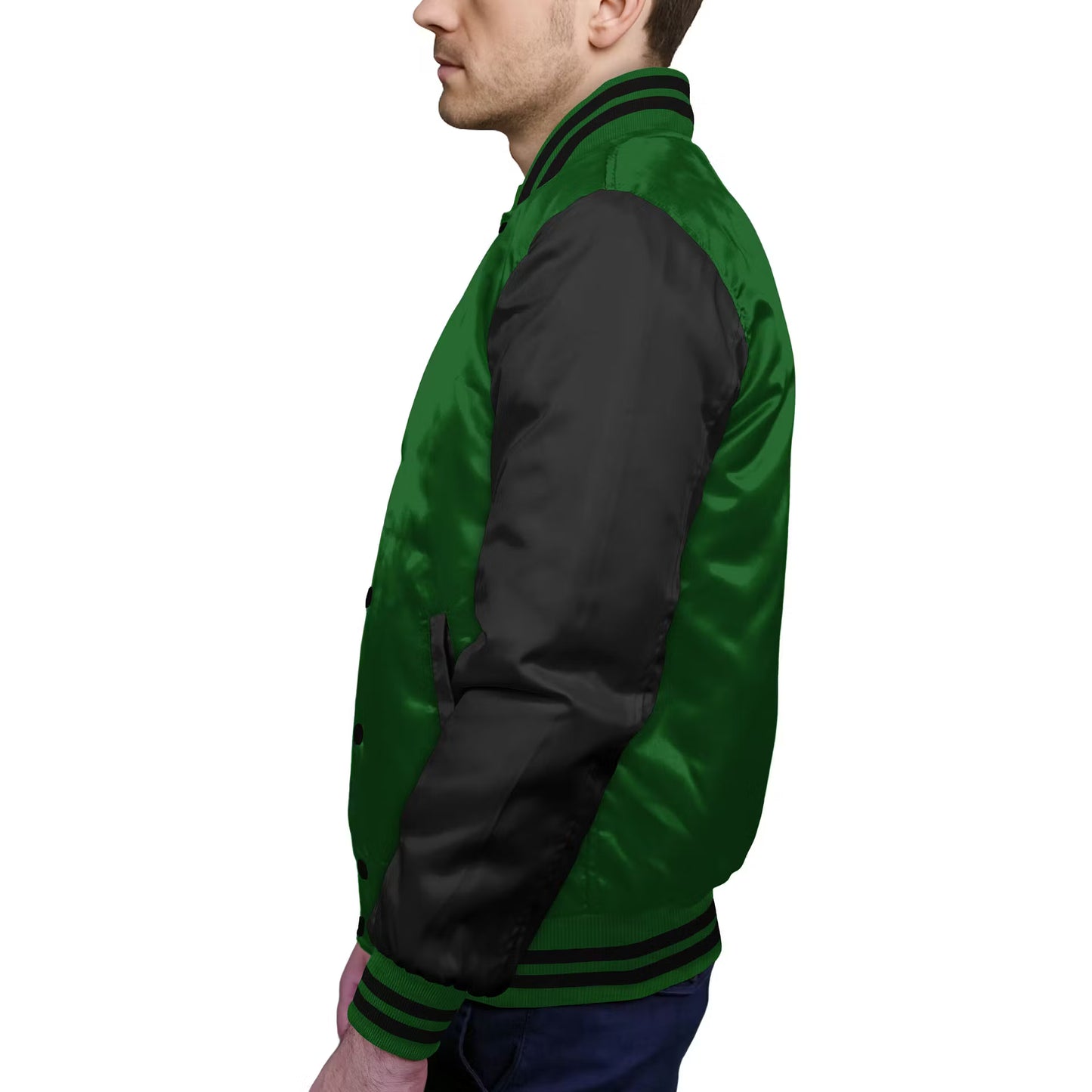 Black-Satin Sleeves & Satin Body