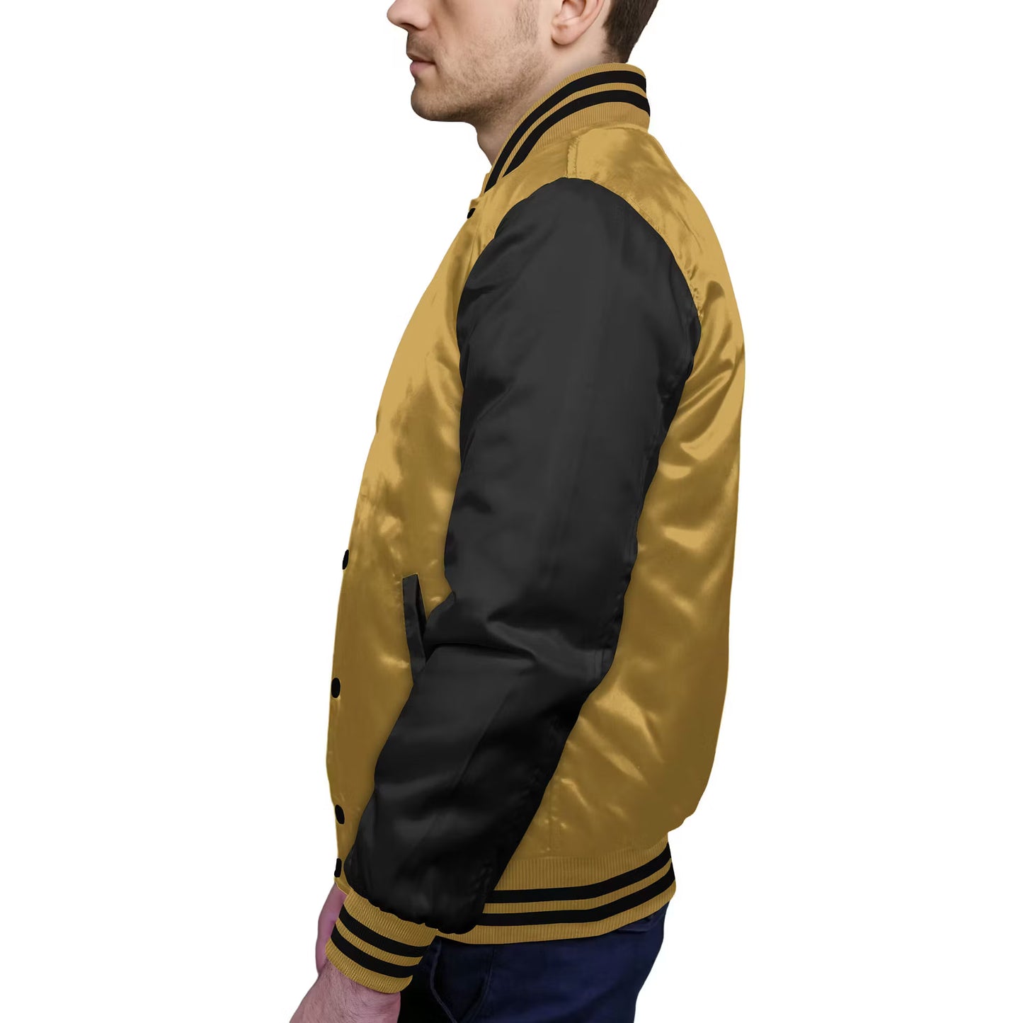 Black-Satin Sleeves & Satin Body