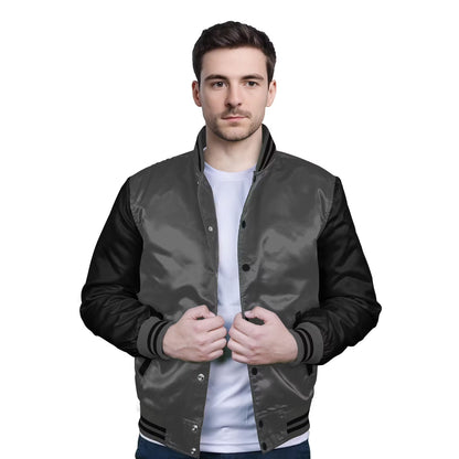 Black-Satin Sleeves & Satin Body