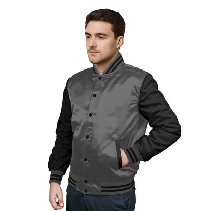 Black-Satin Sleeves & Satin Body