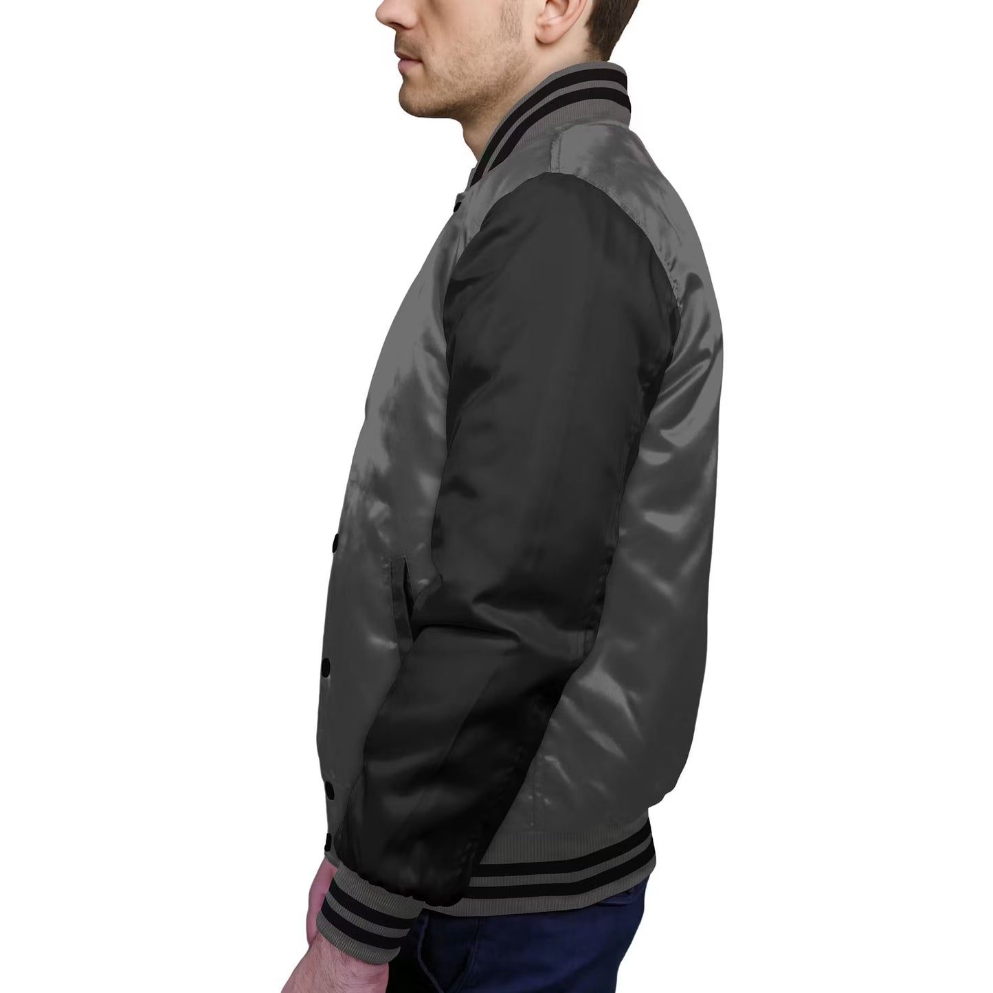 Black-Satin Sleeves & Satin Body