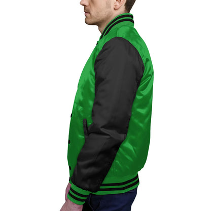 Black-Satin Sleeves & Satin Body