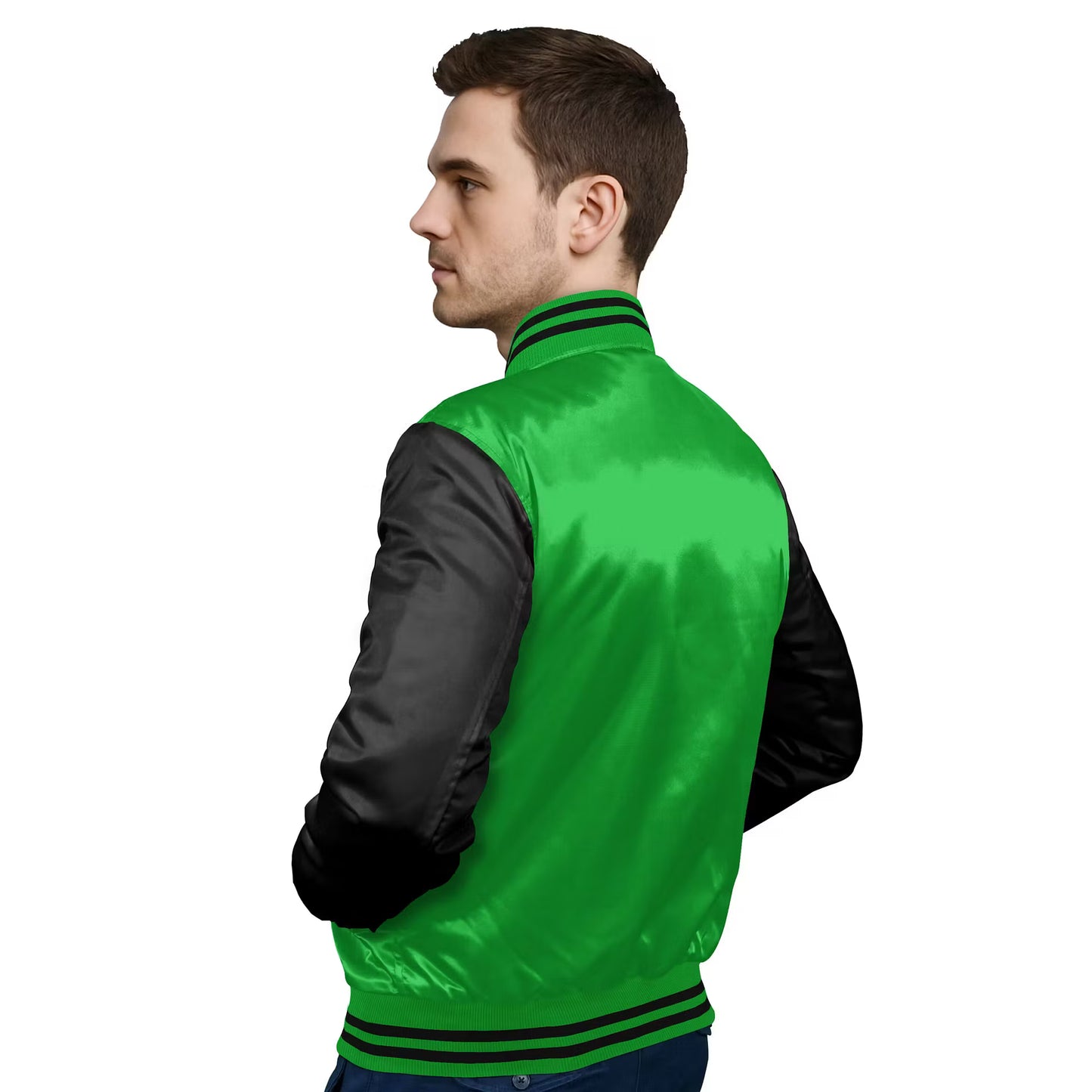 Black-Satin Sleeves & Satin Body