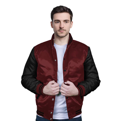 Black-Satin Sleeves & Satin Body