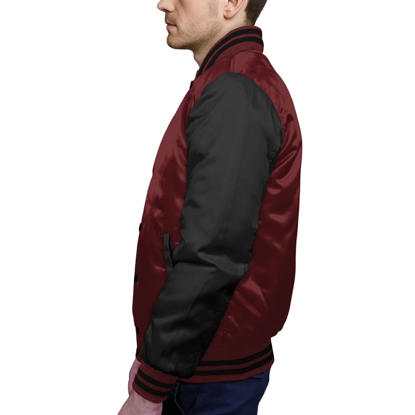 Black-Satin Sleeves & Satin Body