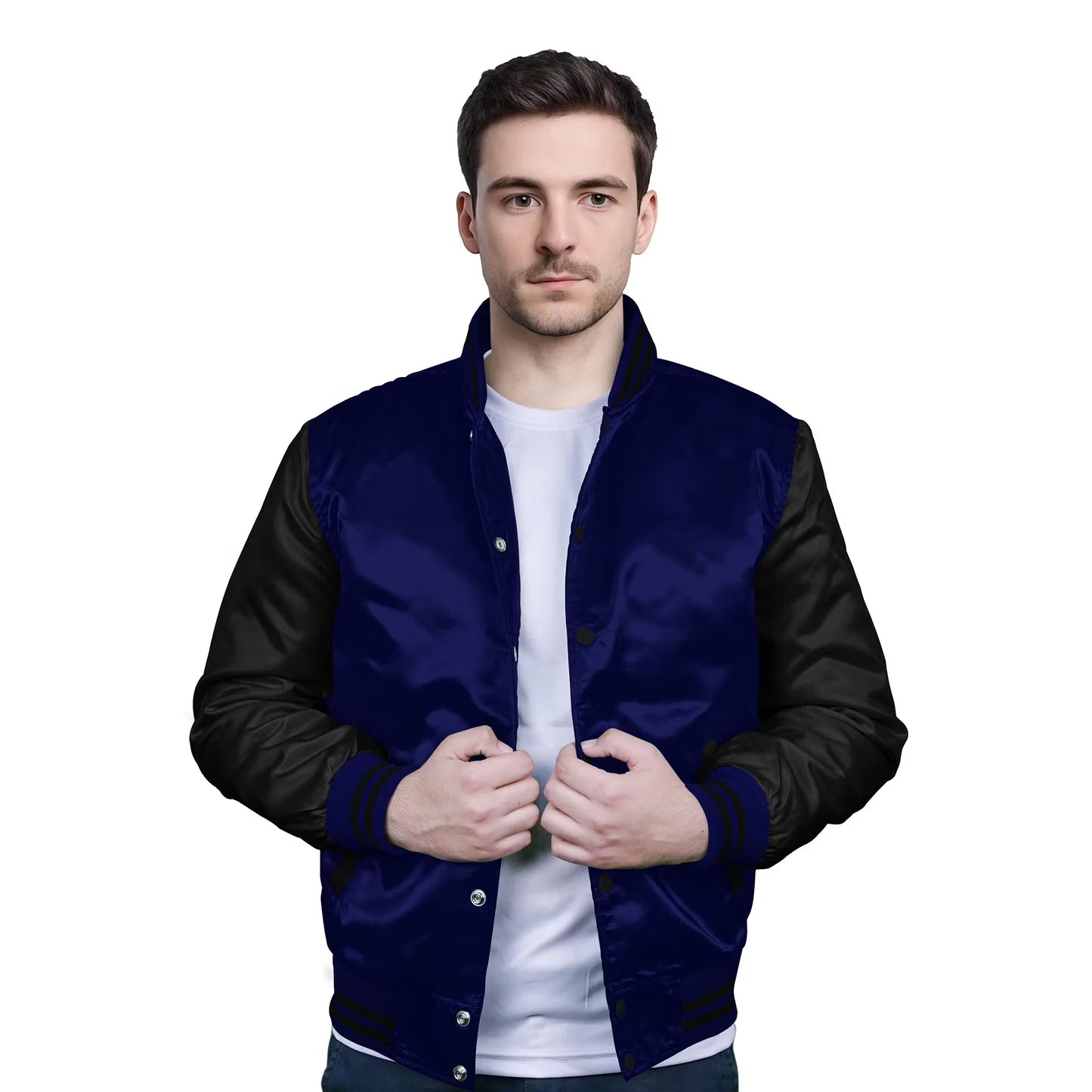 Black-Satin Sleeves & Satin Body