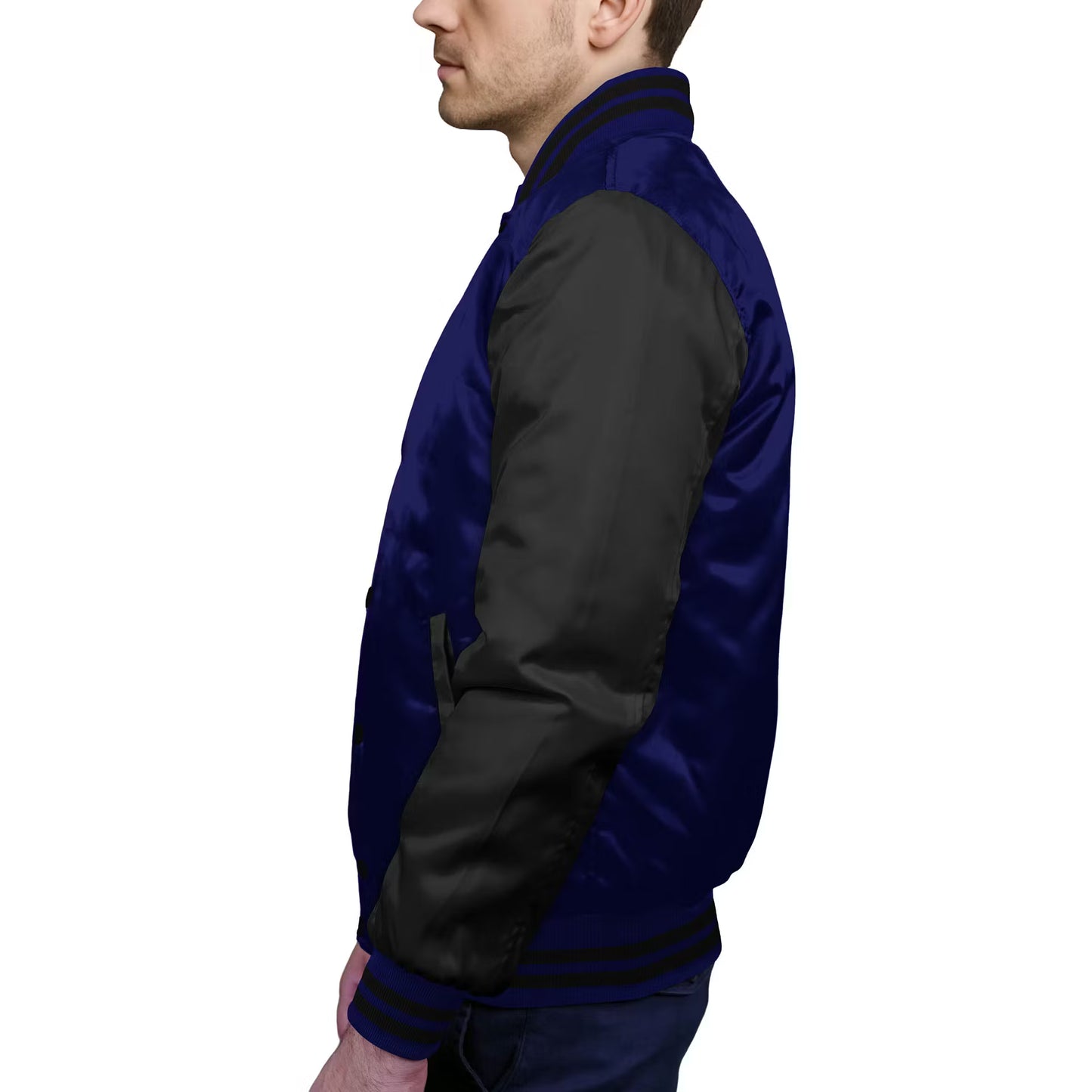 Black-Satin Sleeves & Satin Body