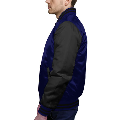 Black-Satin Sleeves & Satin Body