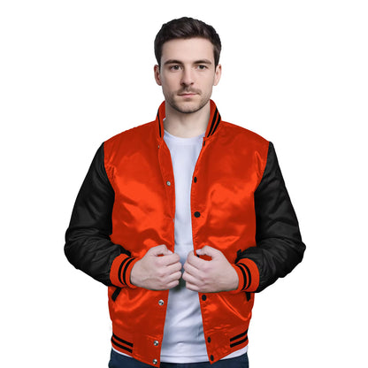 Black-Satin Sleeves & Satin Body