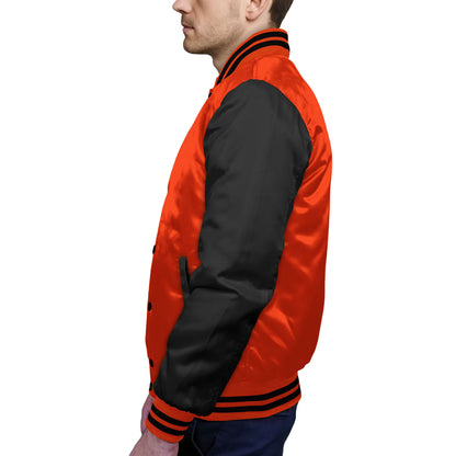 Black-Satin Sleeves & Satin Body