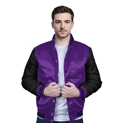 Black-Satin Sleeves & Satin Body