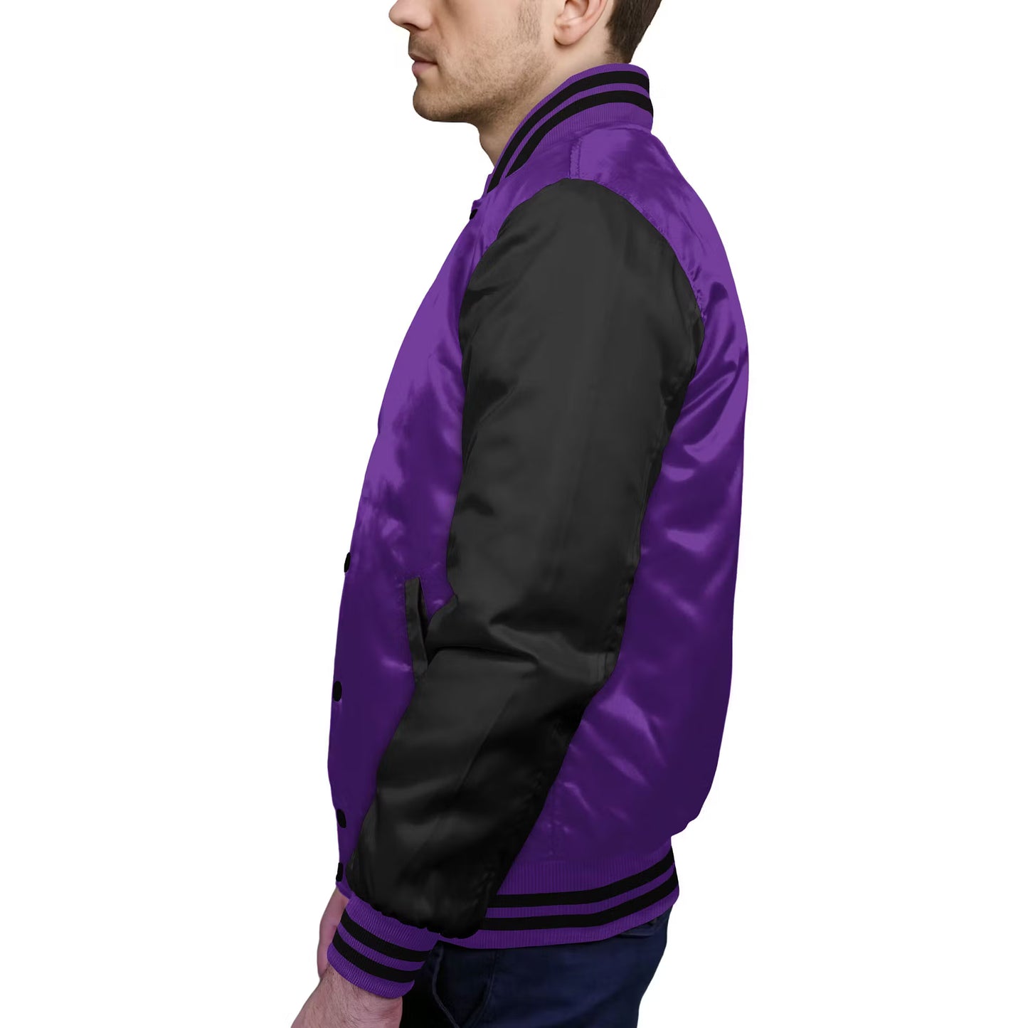 Black-Satin Sleeves & Satin Body