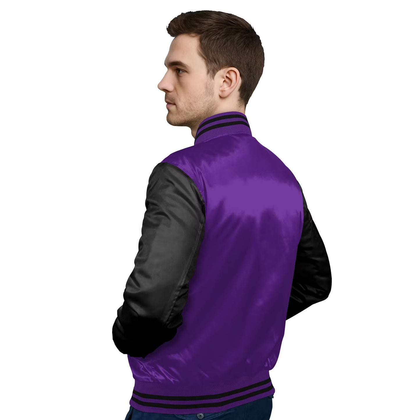 Black-Satin Sleeves & Satin Body