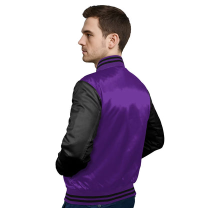 Black-Satin Sleeves & Satin Body