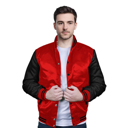 Black-Satin Sleeves & Satin Body