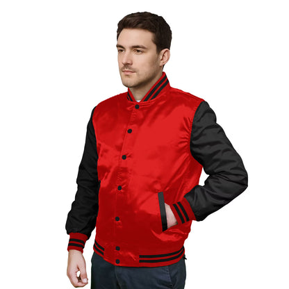 Black-Satin Sleeves & Satin Body