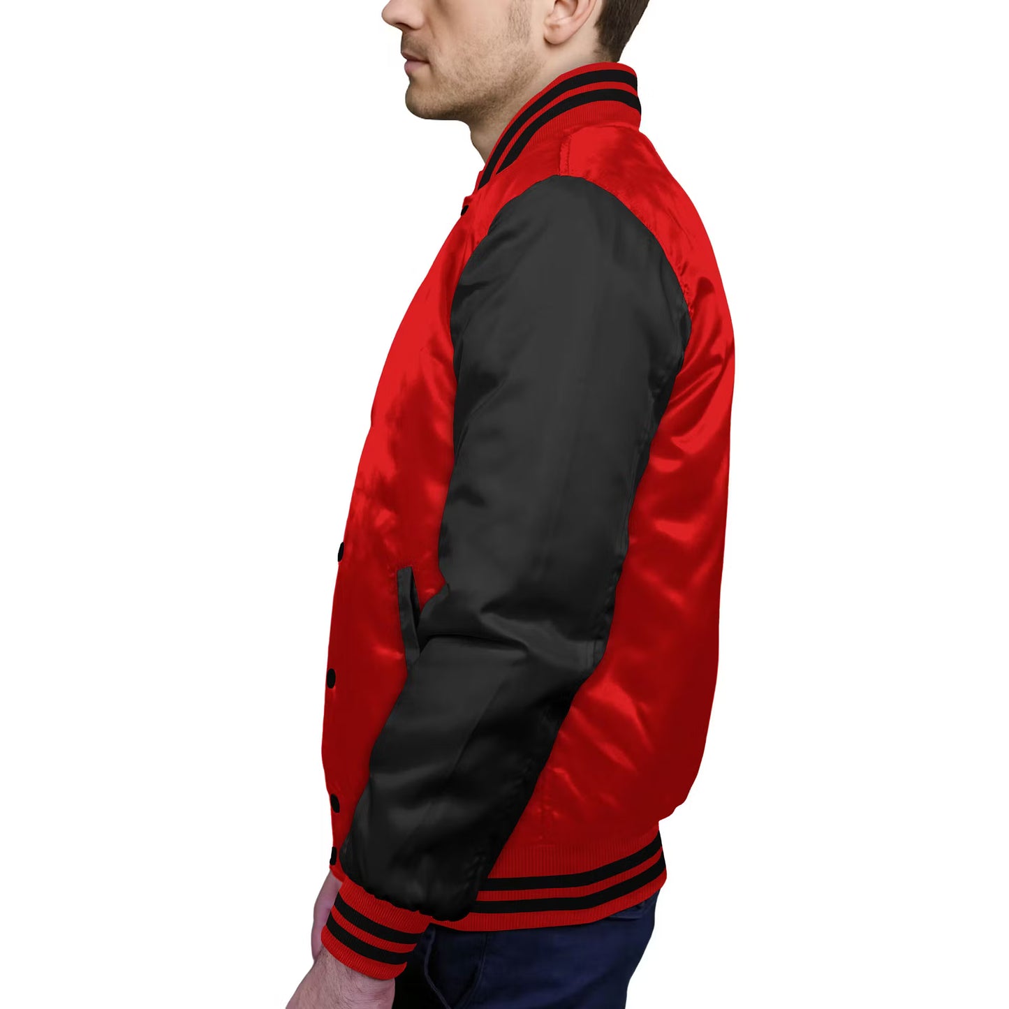 Black-Satin Sleeves & Satin Body