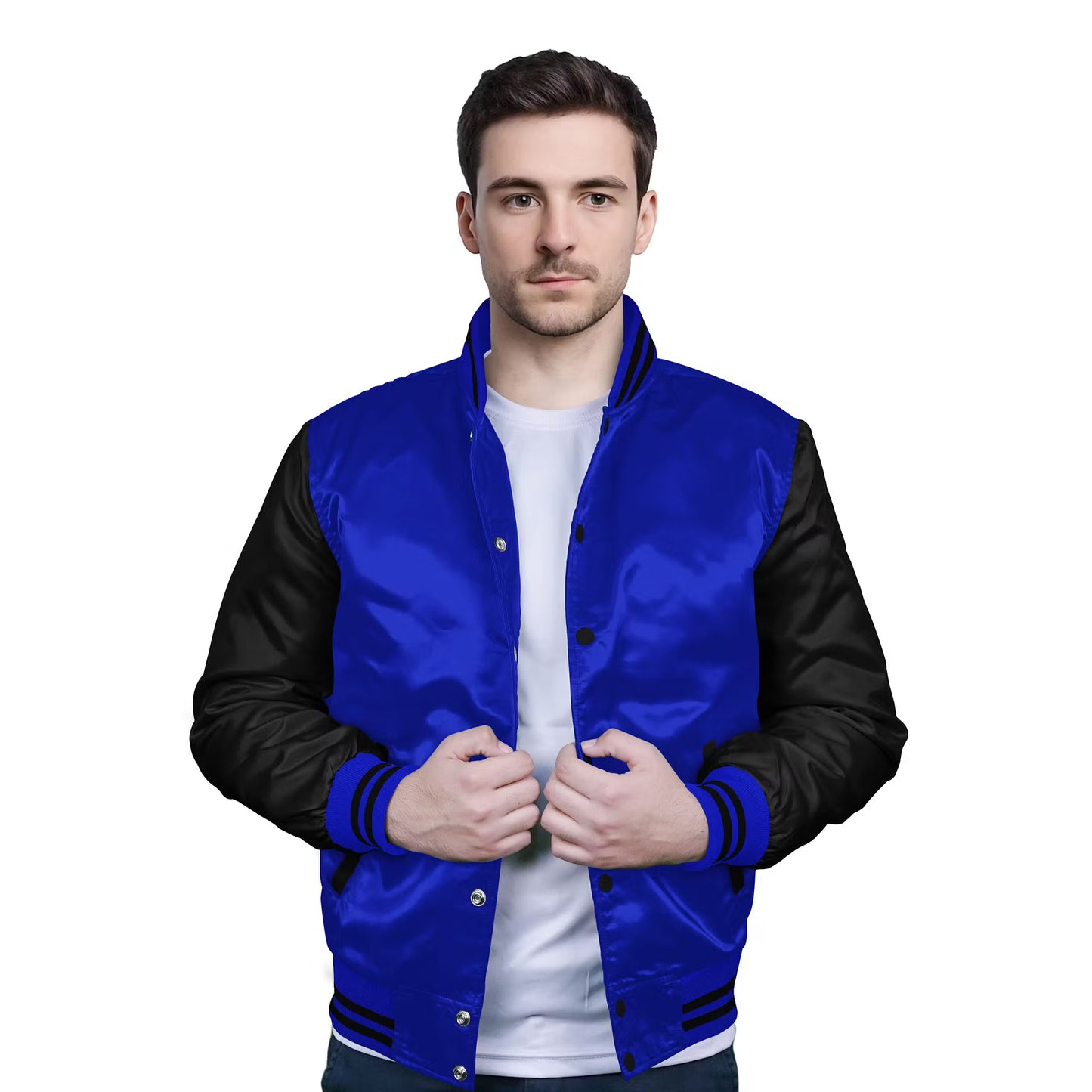 Black-Satin Sleeves & Satin Body