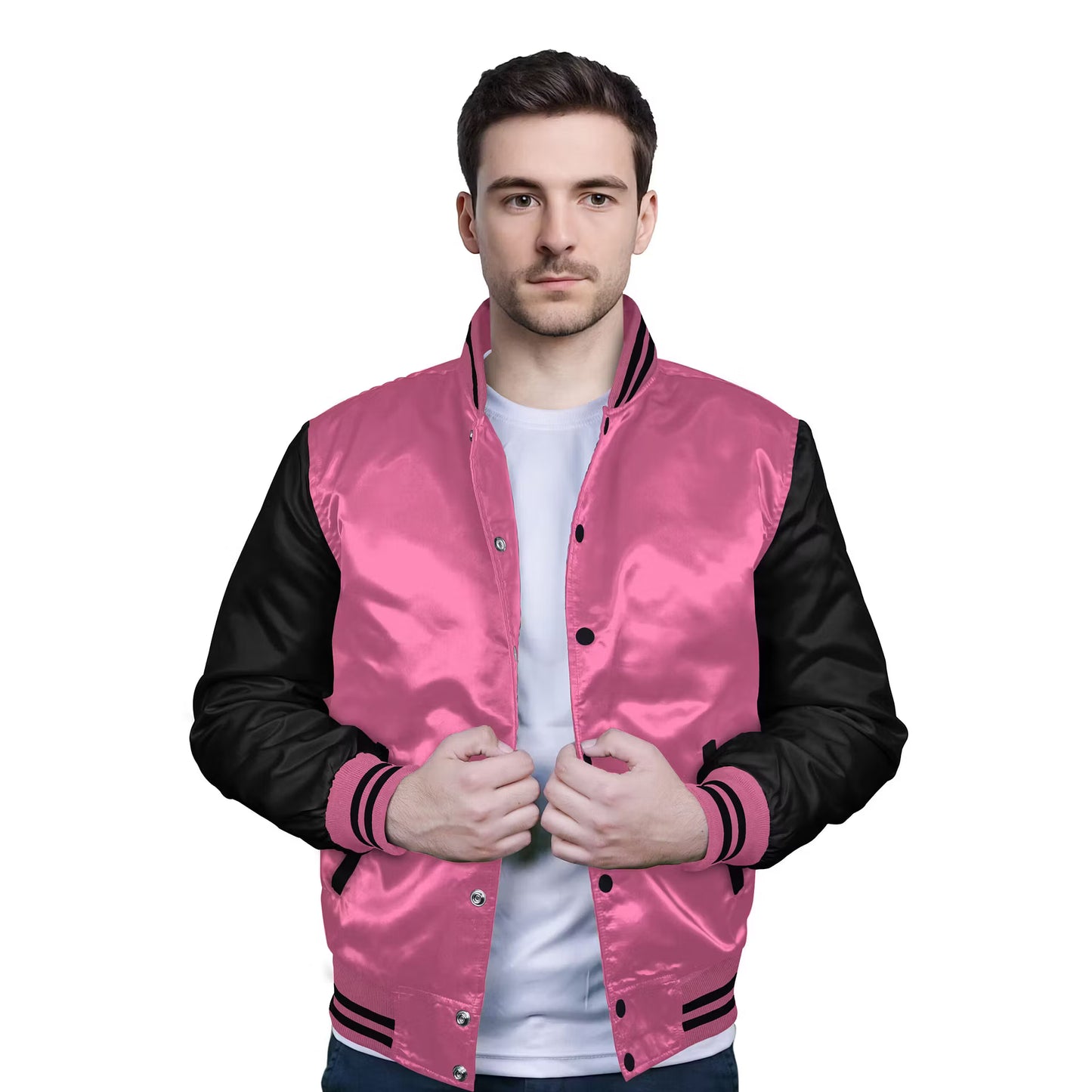 Black-Satin Sleeves & Satin Body