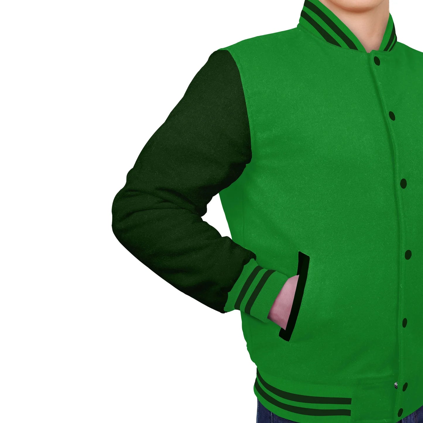 Forest Green-Wool Sleeves & Wool Body