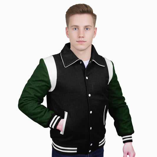 Forest Green-Wool Sleeves & Wool Body (Retro)