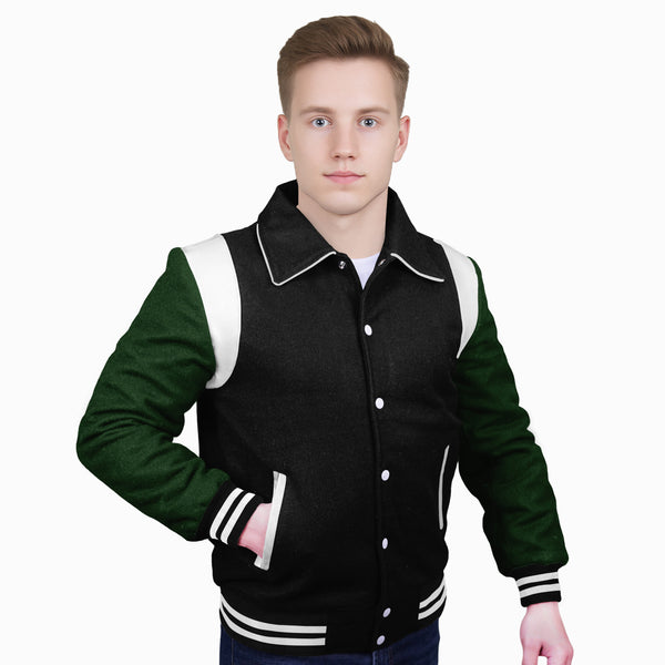 Forest Green-Wool Sleeves & Wool Body (Retro)