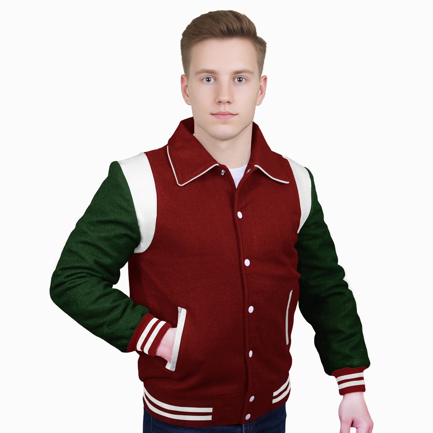 Forest Green-Wool Sleeves & Wool Body (Retro)