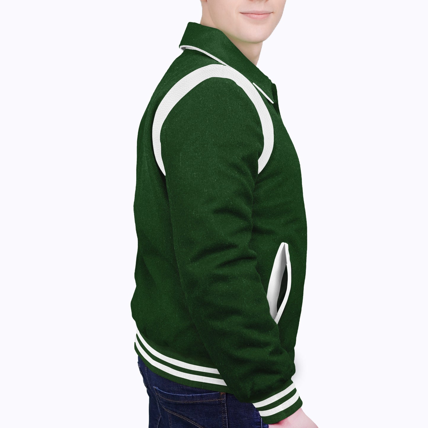 Forest Green-Wool Sleeves & Wool Body (Retro)