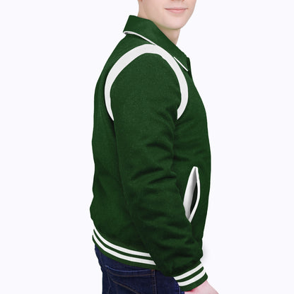 Forest Green-Wool Sleeves & Wool Body (Retro)