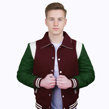 Forest Green-Wool Sleeves & Wool Body (Retro)