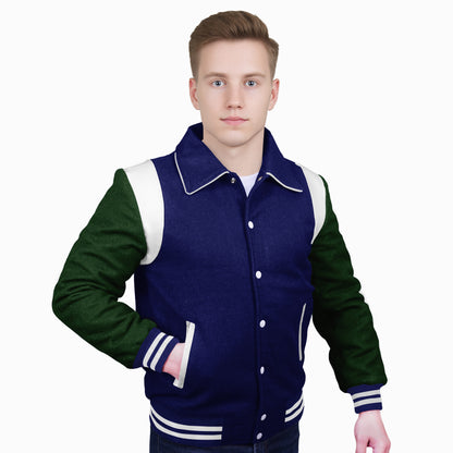 Forest Green-Wool Sleeves & Wool Body (Retro)