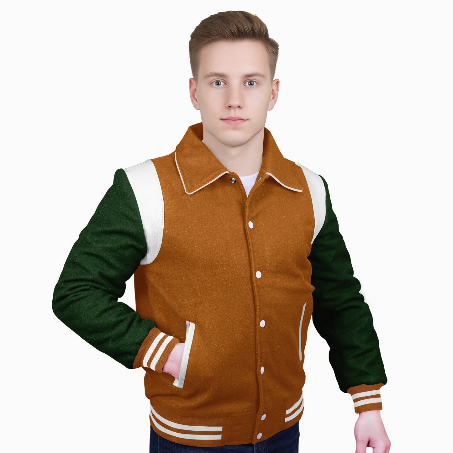 Forest Green-Wool Sleeves & Wool Body (Retro)