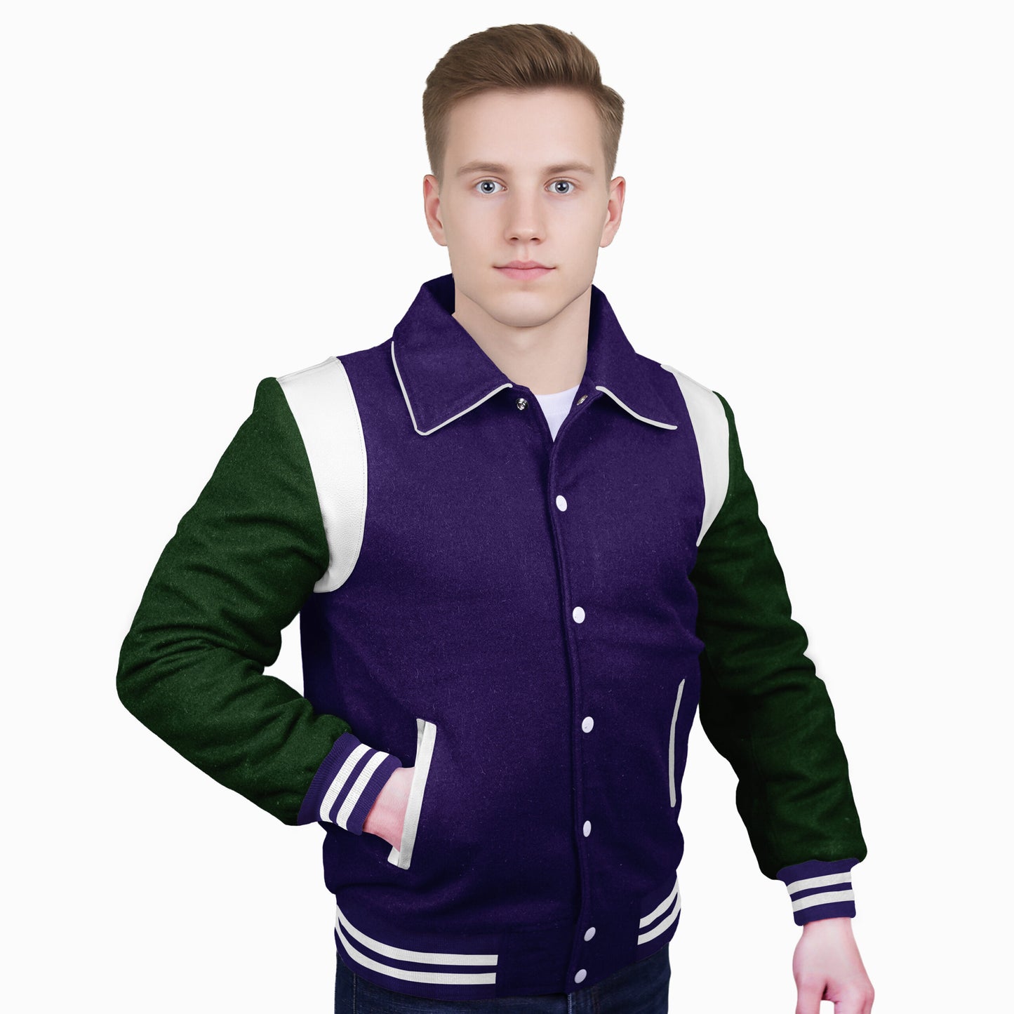 Forest Green-Wool Sleeves & Wool Body (Retro)