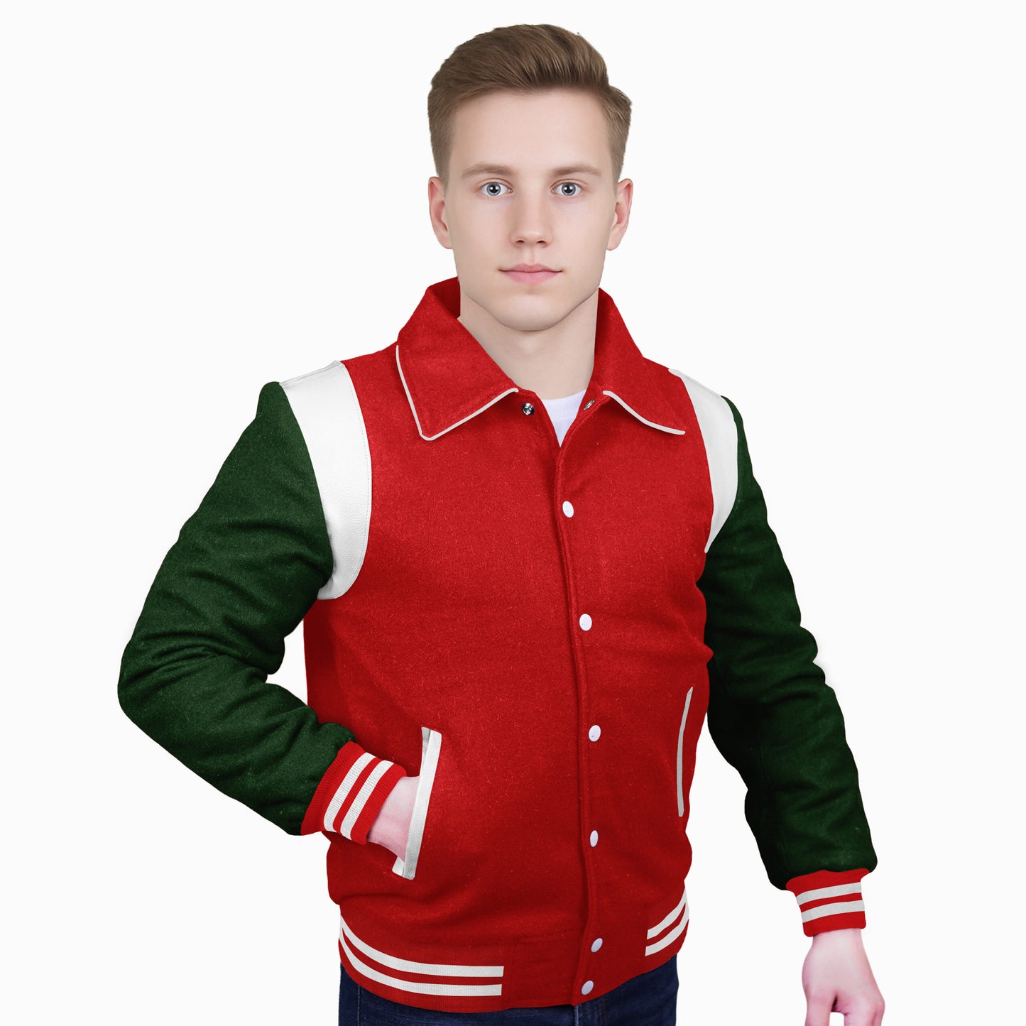 Forest Green-Wool Sleeves & Wool Body (Retro)