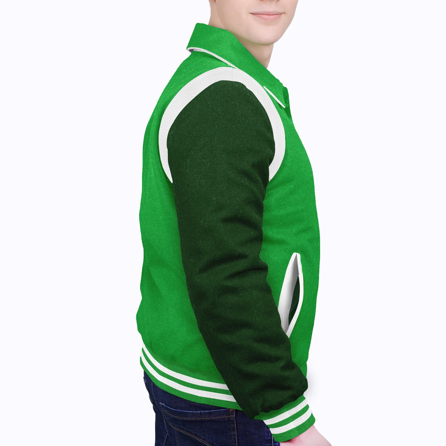 Forest Green-Wool Sleeves & Wool Body (Retro)