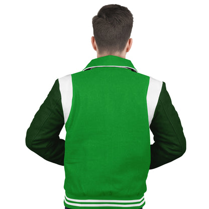 Forest Green-Wool Sleeves & Wool Body (Retro)