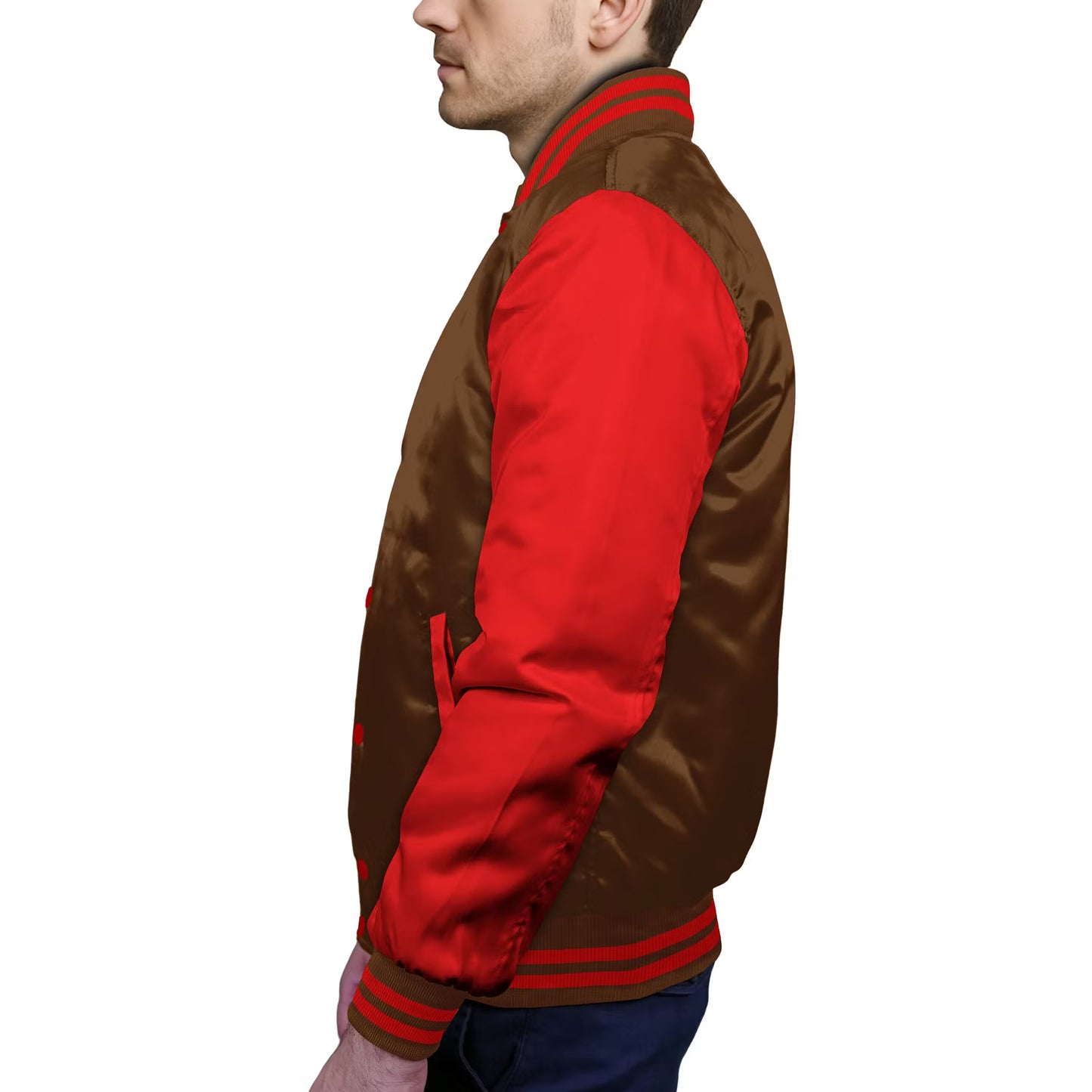 Red-Satin Sleeves & Satin Body