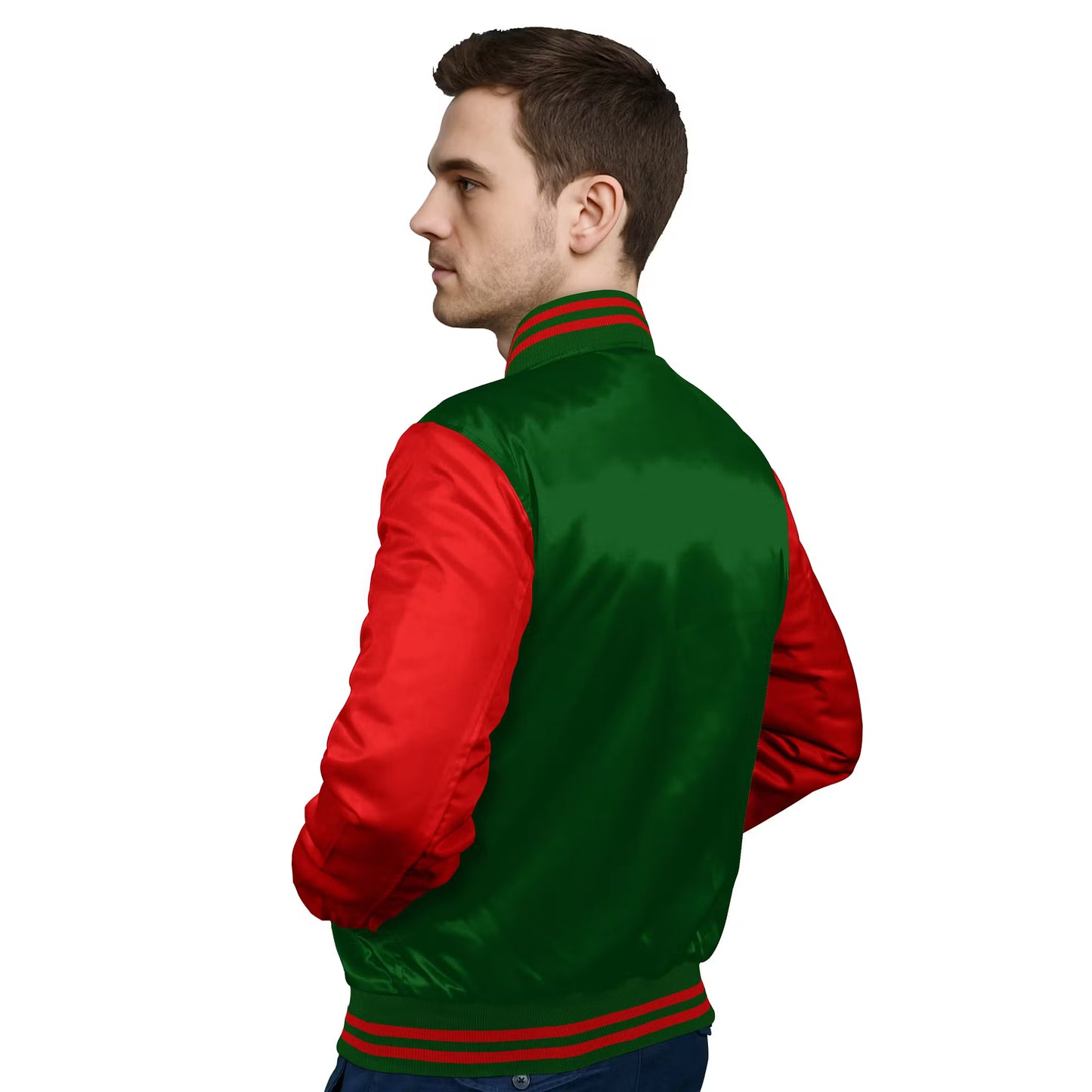 Red-Satin Sleeves & Satin Body