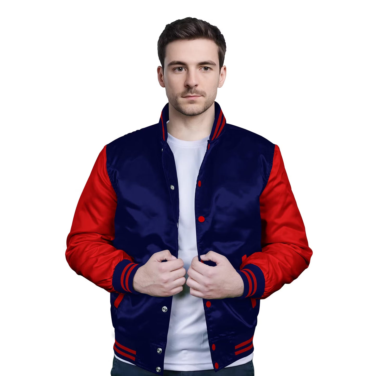 Red-Satin Sleeves & Satin Body