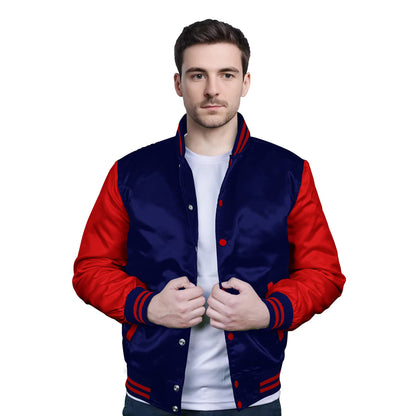 Red-Satin Sleeves & Satin Body