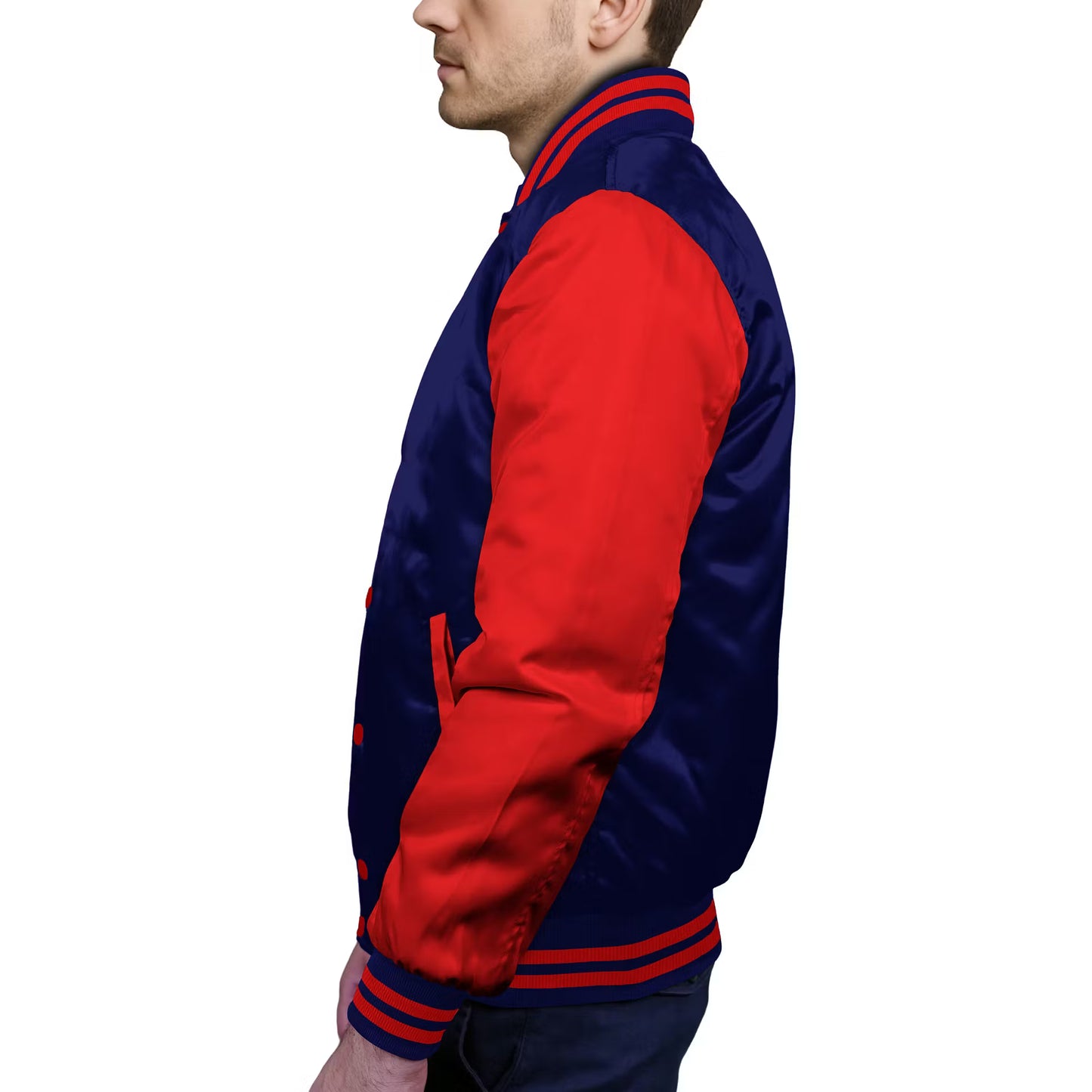 Red-Satin Sleeves & Satin Body