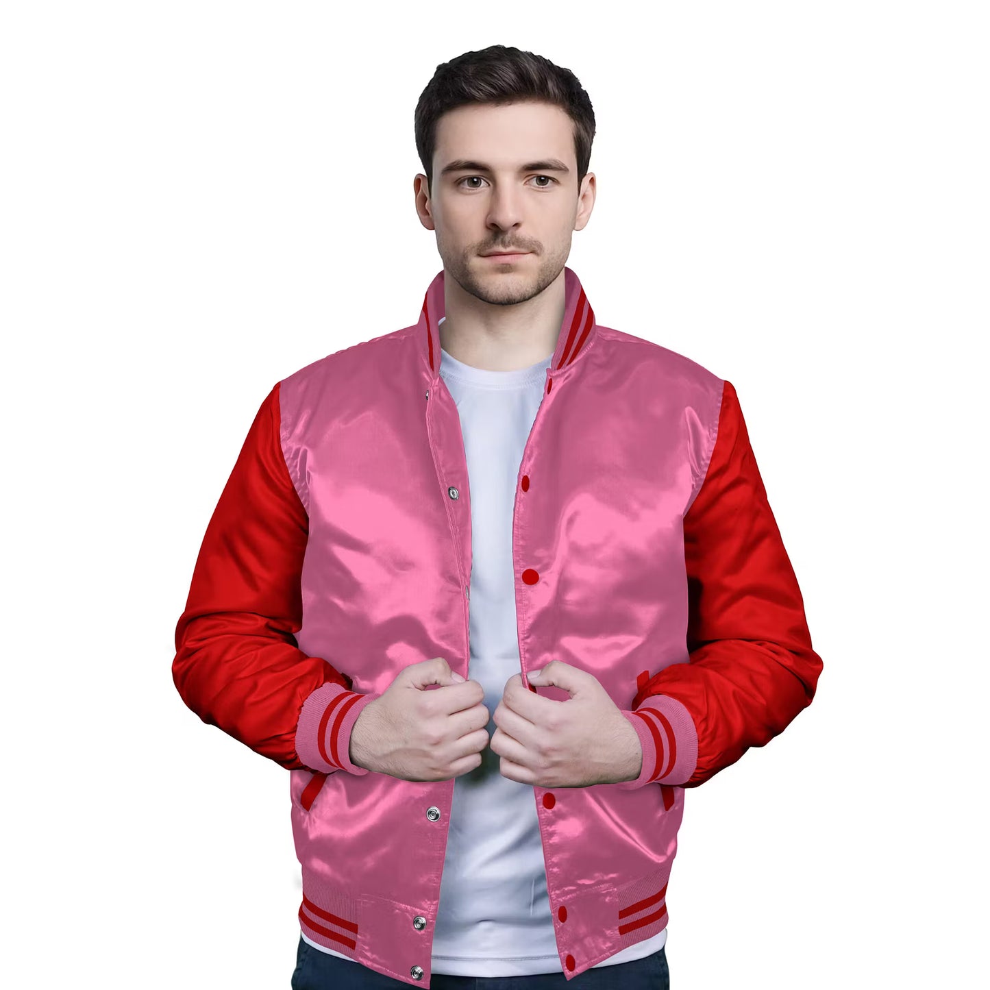 Red-Satin Sleeves & Satin Body