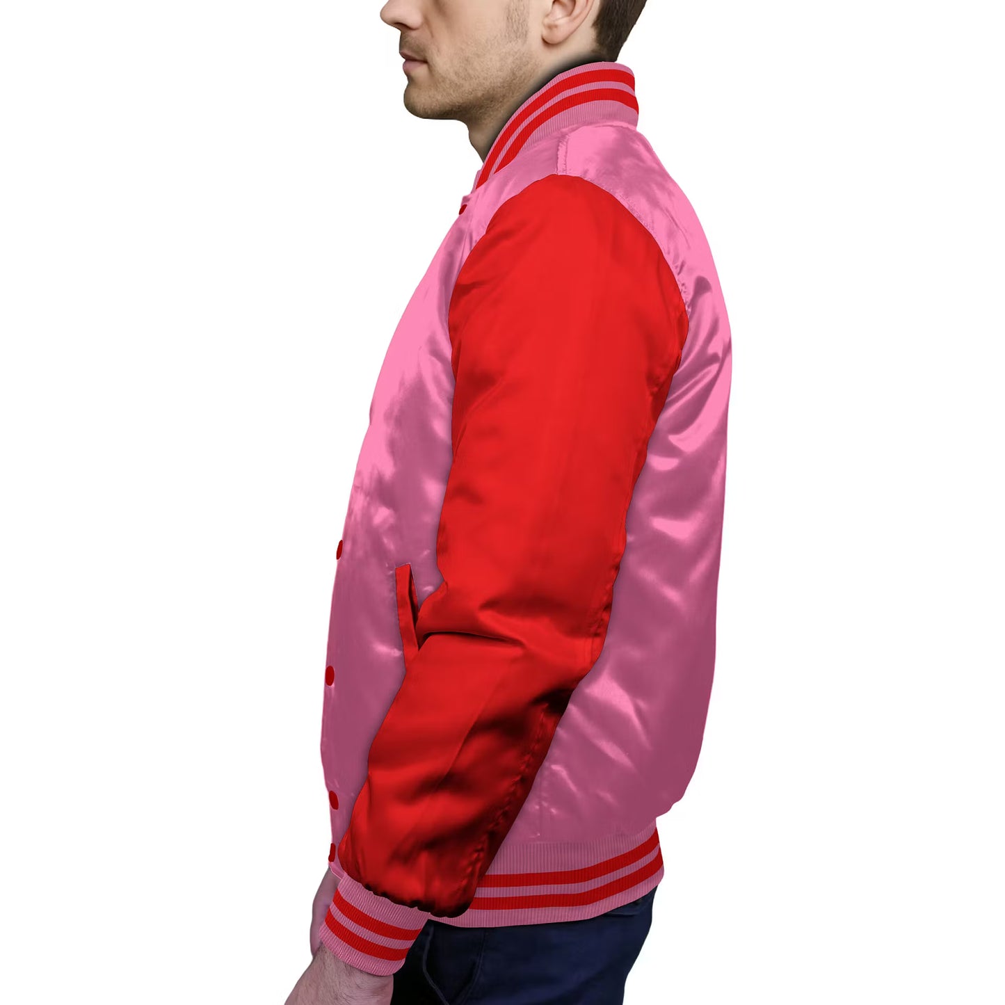 Red-Satin Sleeves & Satin Body