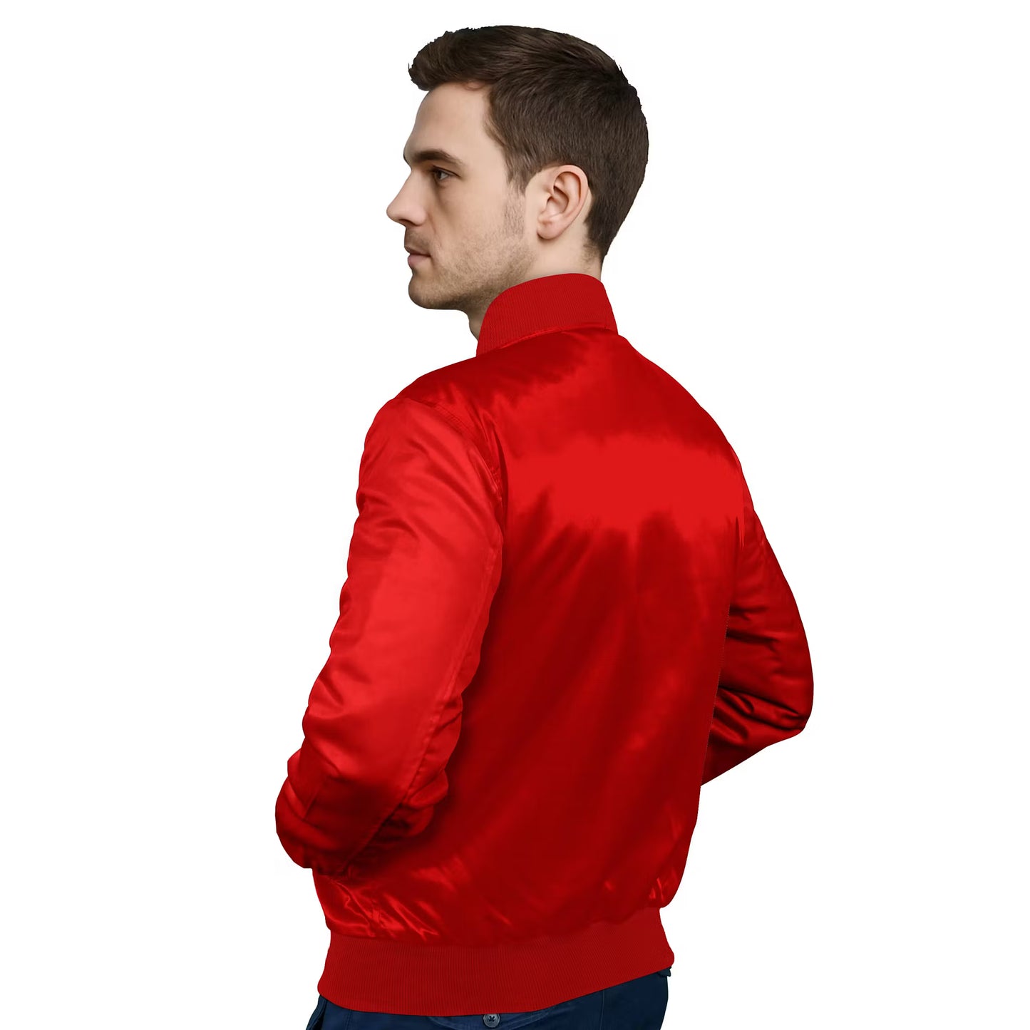 Red-Satin Sleeves & Satin Body