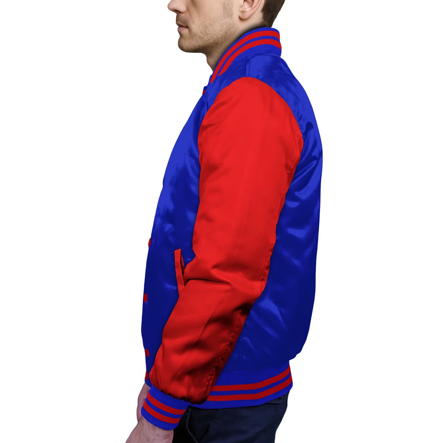 Red-Satin Sleeves & Satin Body