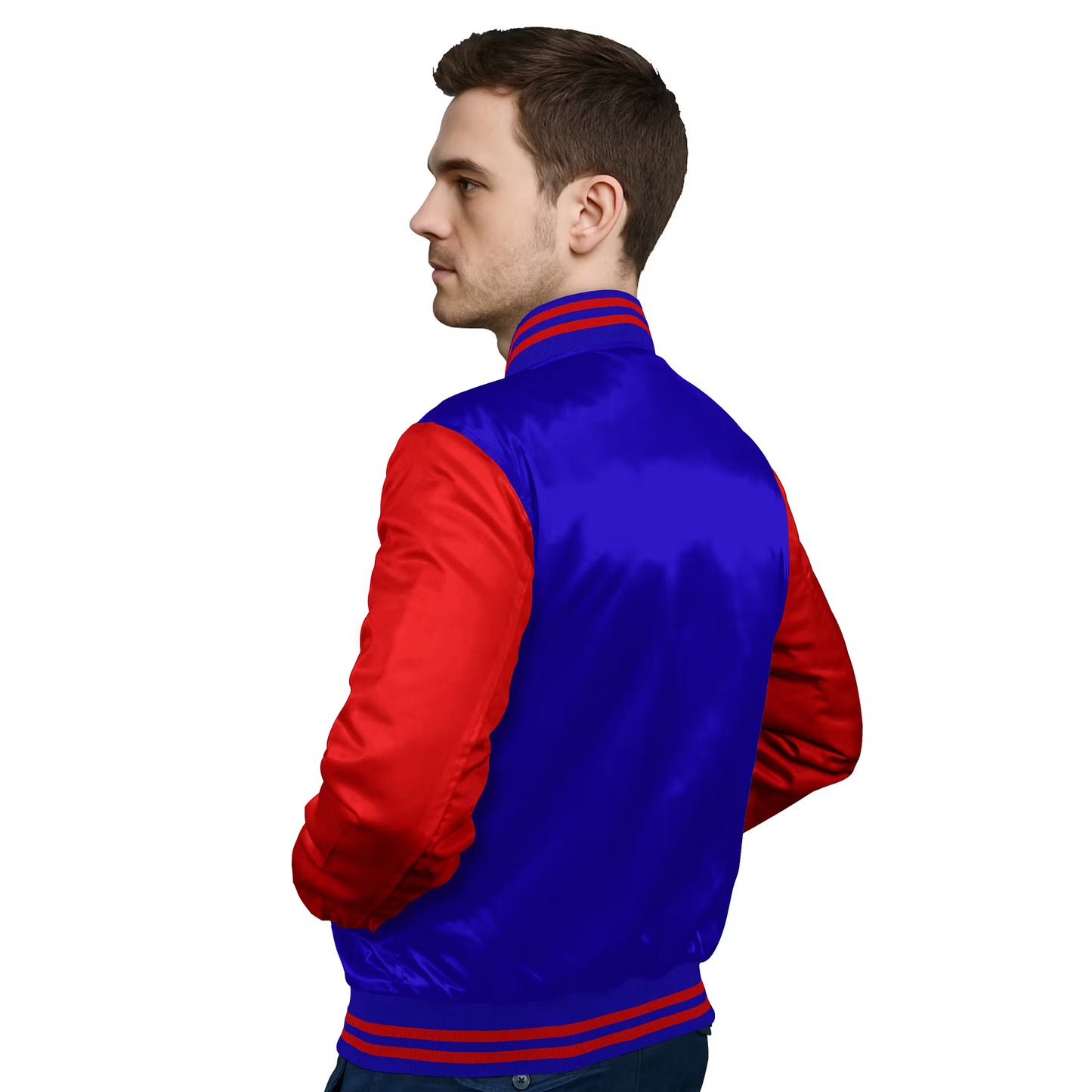 Red-Satin Sleeves & Satin Body