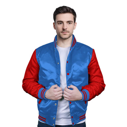 Red-Satin Sleeves & Satin Body