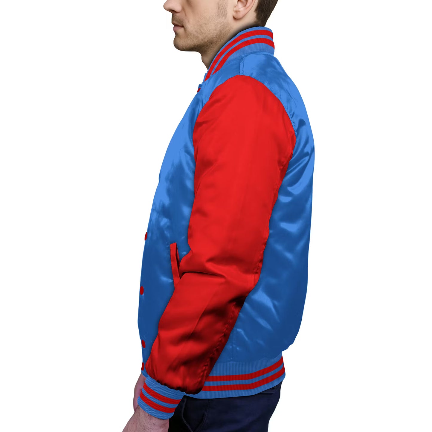 Red-Satin Sleeves & Satin Body